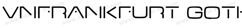 VNfrankfurt Gothic字体转换